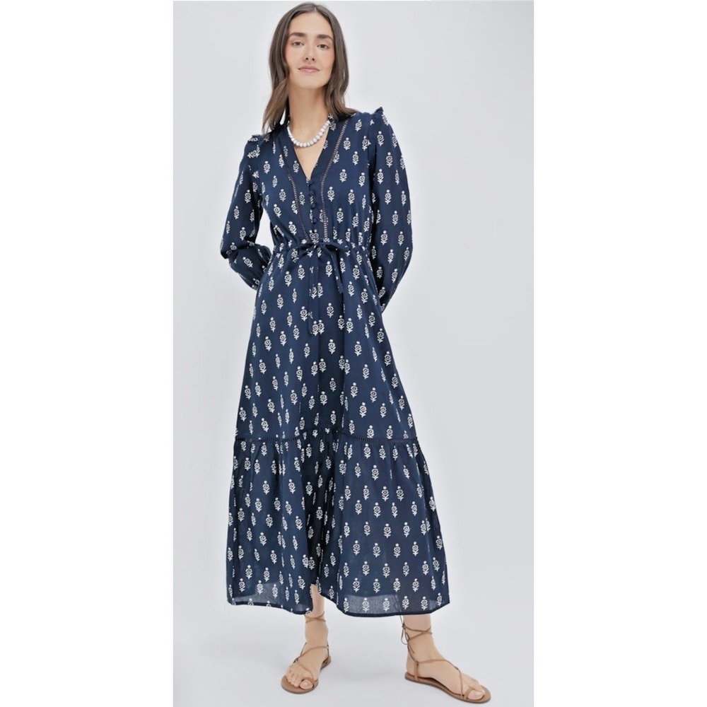 LOVE TOMAS BY EMERSON FRY Size XS Marguerite 2 Organic Frances 4 V Dress Floral